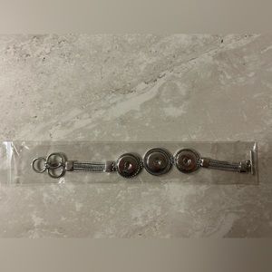 Snap it jewelry silver colored style